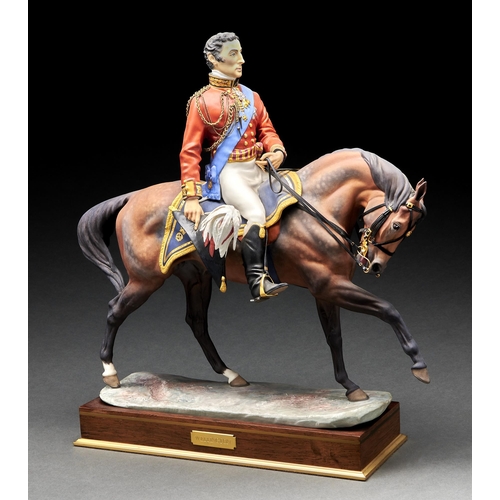 Appraisal: A Royal Worcester equestrian statuette of the Duke of Wellington