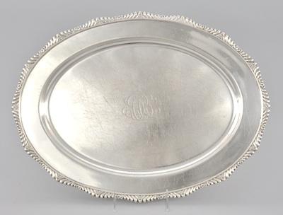 Appraisal: A Sterling Silver Serving Tray by Gorham Oval shape with