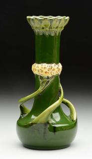 Appraisal: Dressler Green Vase This lot is a Dressler green vase