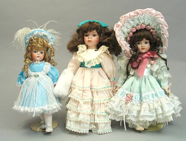 Appraisal: Accumulation of limited edition Bisque Dolls An assortment of limited