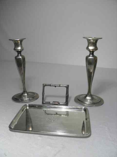 Appraisal: Group of assorted Tiffany Co sterling silver items Includes a