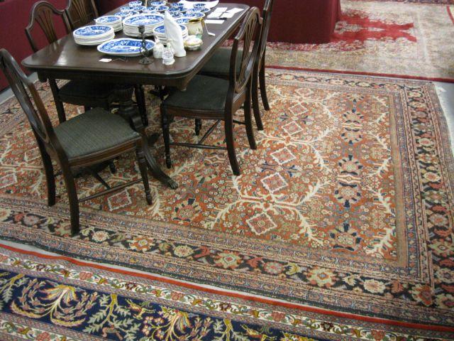 Appraisal: Hamadan Persian Room Size Rug fancy florals ' x '