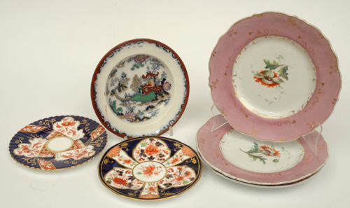 Appraisal: A COLLECTION OF SIX PORCELAIN PLATES Including Royal Crown Derby