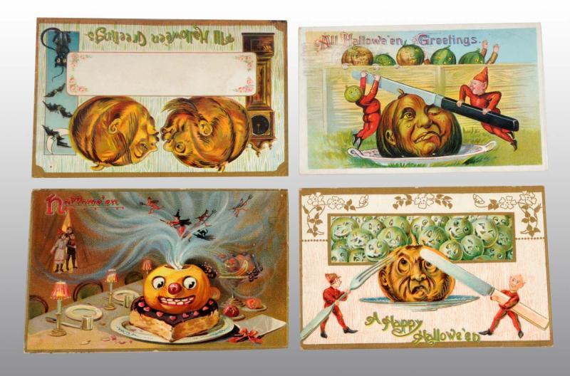 Appraisal: Lot of Vintage Halloween Postcards Description A wonderful assortment featuring