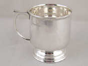 Appraisal: A campana shaped silver mug Dixon and Sons Sheffield wt