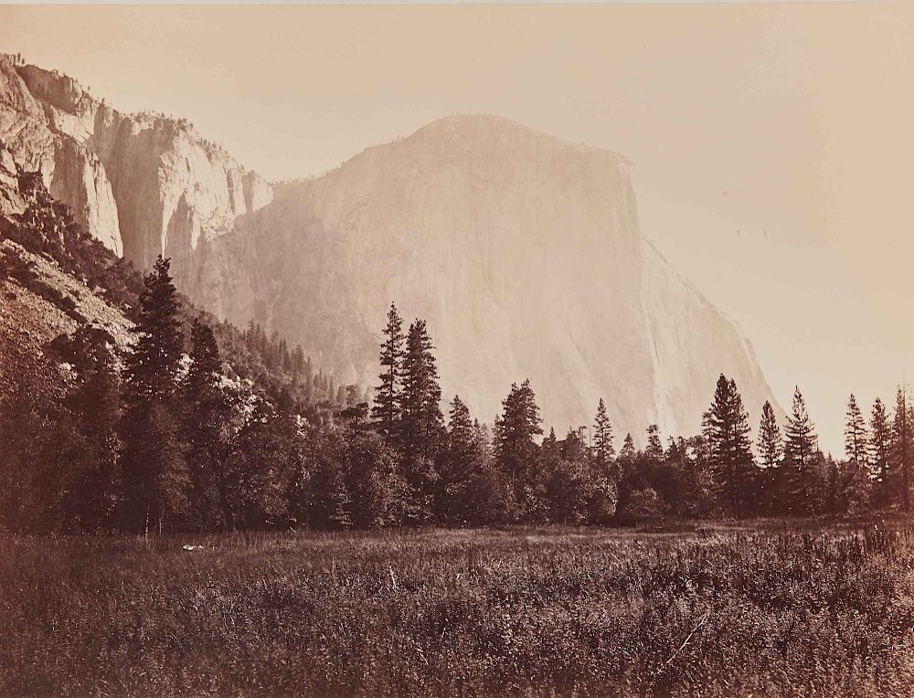 Appraisal: CARLETON WATKINS American - El Capitan Yosemite Valley CARLETON WATKINS