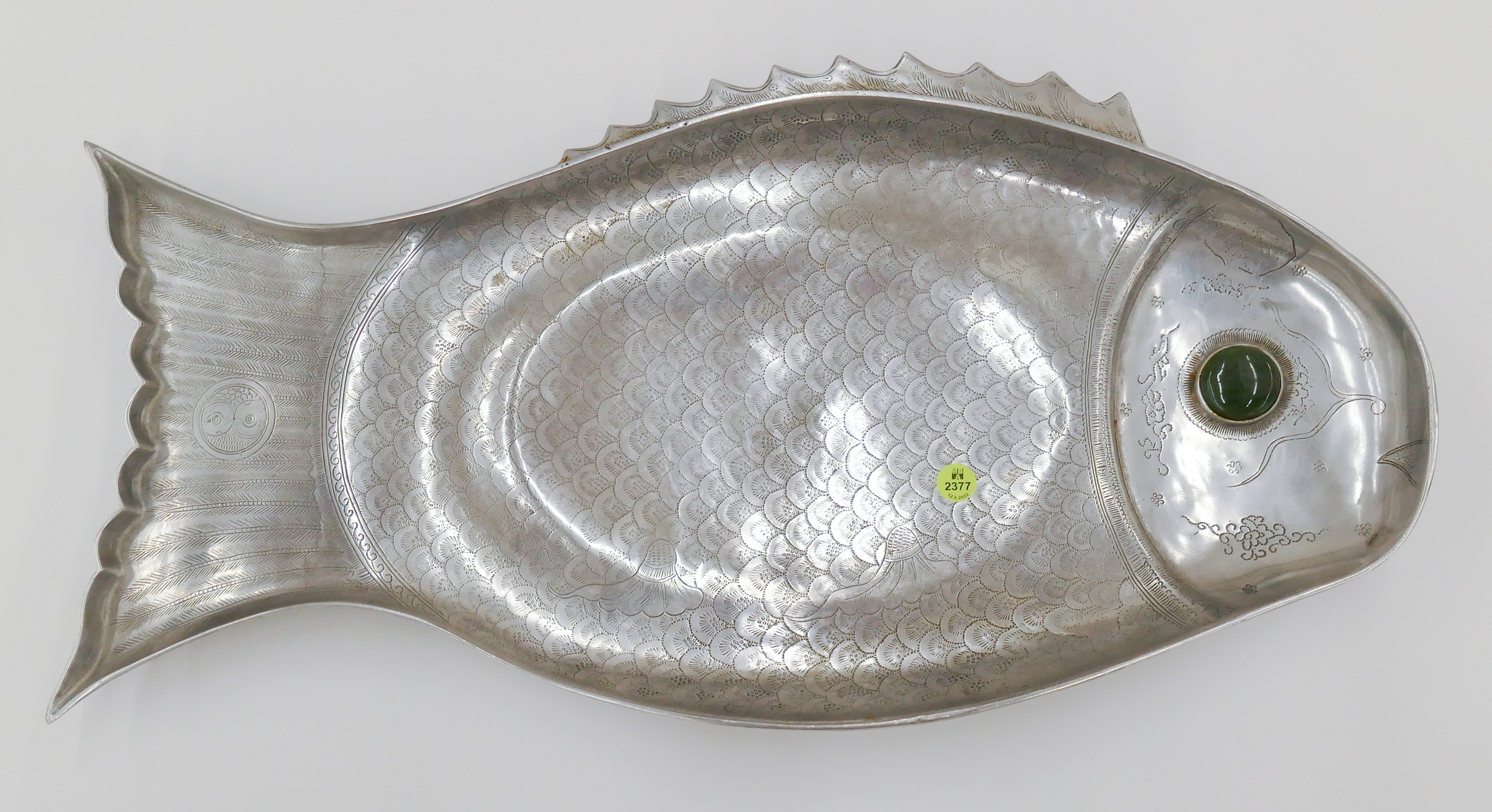 Appraisal: Arthur Court Aluminum Chinese Style Fish Tray- ''