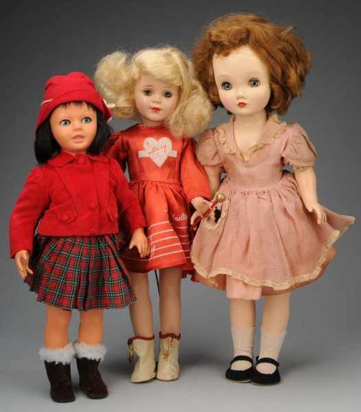 Appraisal: Lot of Hard Plastic Dolls Description Ca s Italian Bonomi