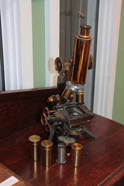 Appraisal: A WATSON SONS EDINBURGH MODEL H MICROSCOPE with lenses and