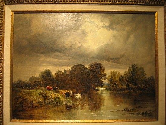 Appraisal: th Century English School Style of Thomas Creswick Cattle by