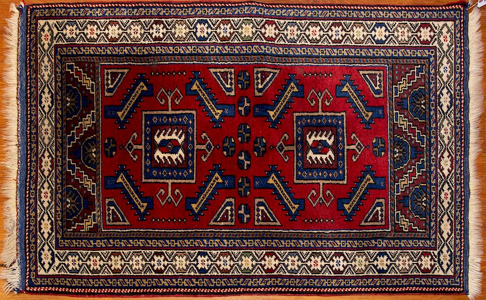 Appraisal: Turkish Yahyali Rug x hand knotted wool foundation Condition Appears