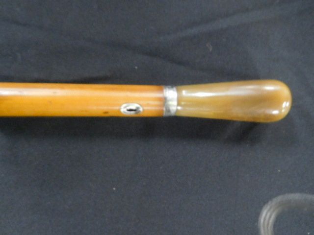 Appraisal: Horn Sword Cane Horn Sword Cane- Ca - A pommel