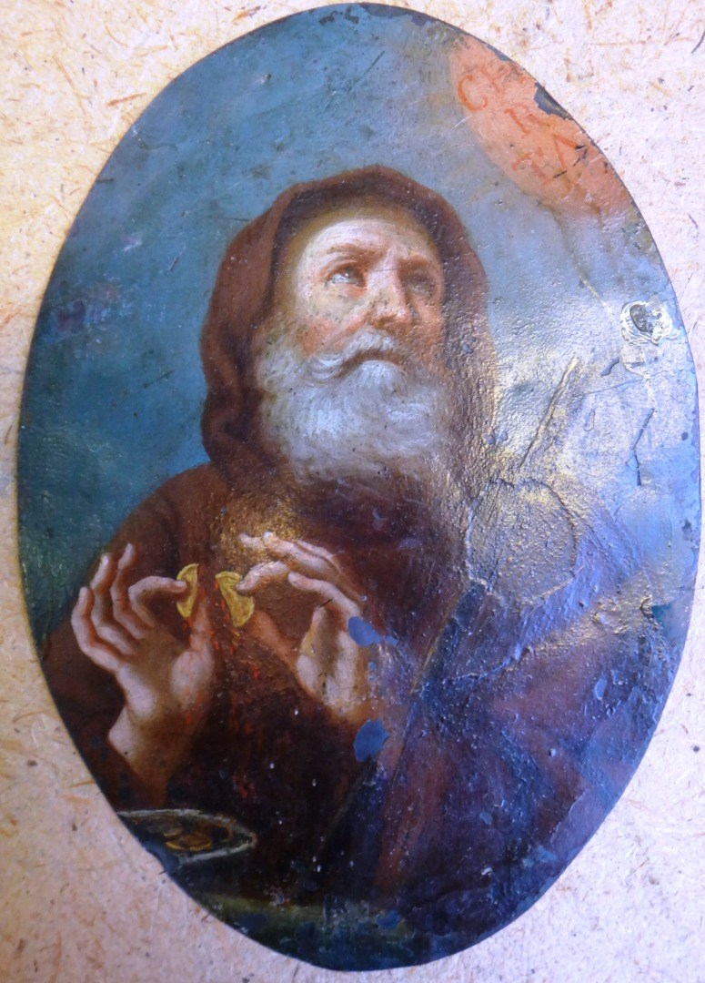 Appraisal: Roman School early th century St Francis of Paola oil