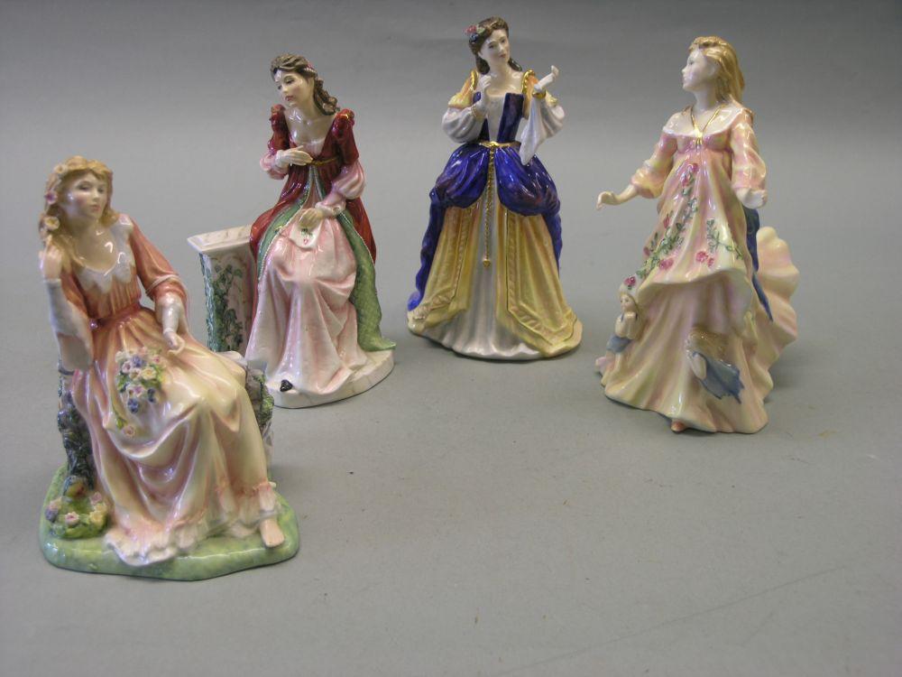 Appraisal: Four Royal Doulton figures Shakespeare ladies Desdemona HN and Titania