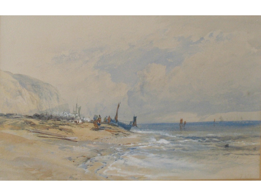 Appraisal: THOMAS MILES RICHARDSON Hastings monogrammed watercolour heightened with white x