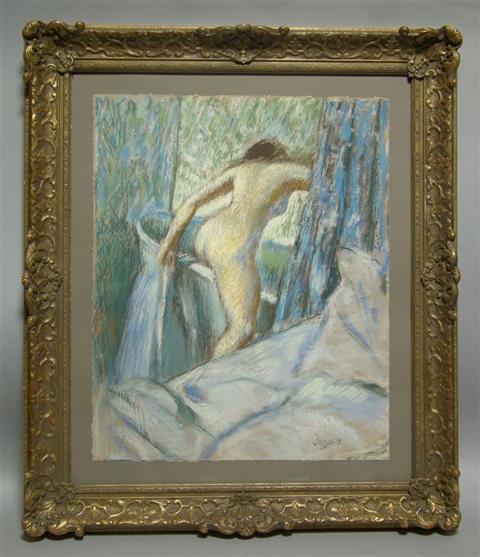 Appraisal: AFTER DEGAS BAINGNEUSE Pastel on paper x in Framed lower