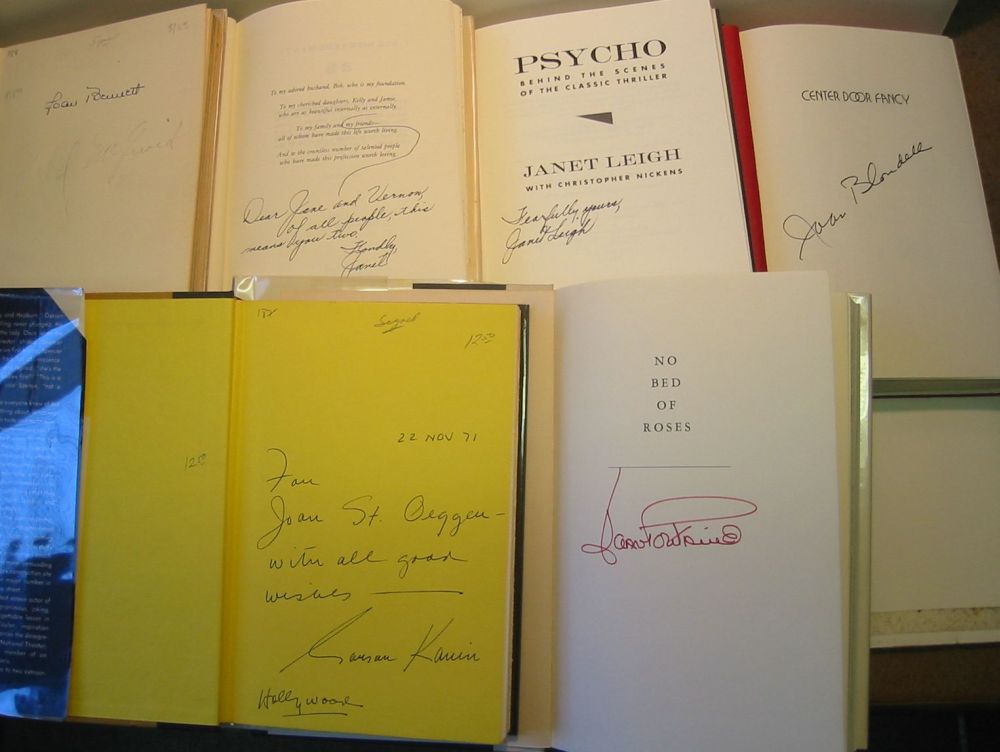 Appraisal: ENTERTAINERS Group of books Signed or Signed and Inscribed by