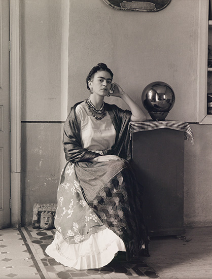 Appraisal: BRAVO MANUEL ALVAREZ - Frida Kahlo Silver print x inches