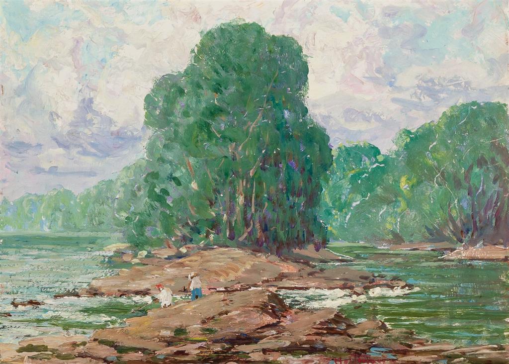 Appraisal: HARRY LESLIE HOFFMAN American - The First Rapids Cuyuni River