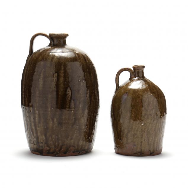 Appraisal: JOHN WESLEY HILTON - CATAWBA COUNTY NC TWO JUGS Cinder