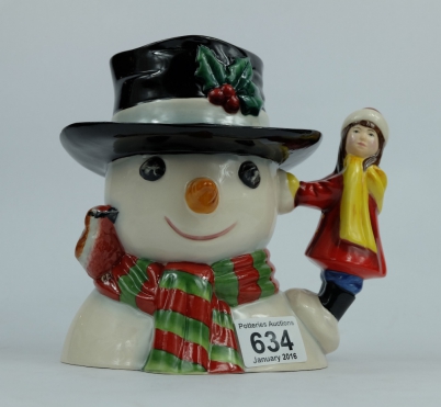 Appraisal: Royal Doulton Large Character Jug - Snowman D with box