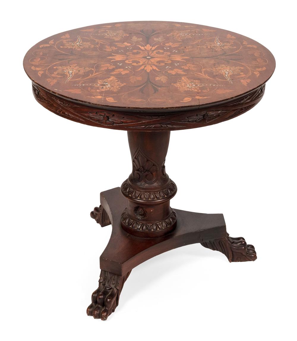 Appraisal: EMPIRE CENTER TABLE SECOND QUARTER OF THE TH CENTURY HEIGHT