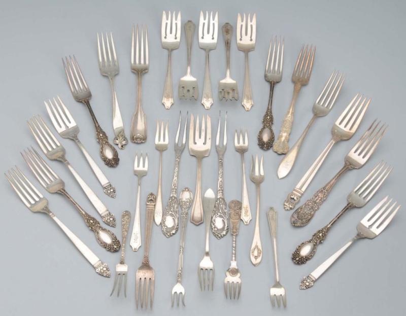 Appraisal: Lot of Miscellaneous Sterling Forks Description Weighs troy ounces Includes