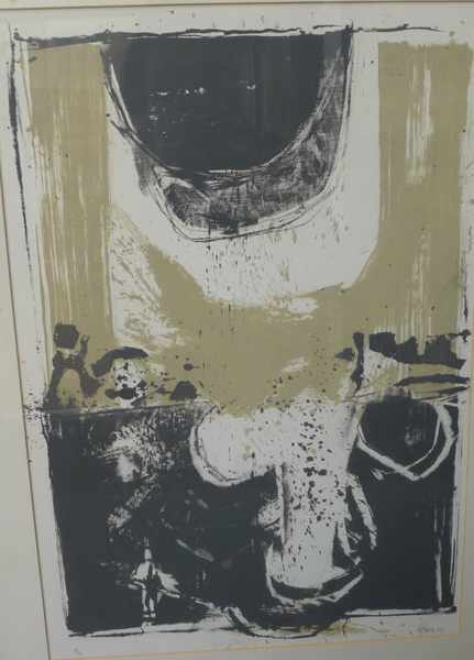 Appraisal: THOMAS GLEGHORN UNTITLED SCREENPRINT