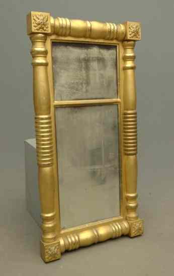 Appraisal: th c Federal gilt mirror '' x ''