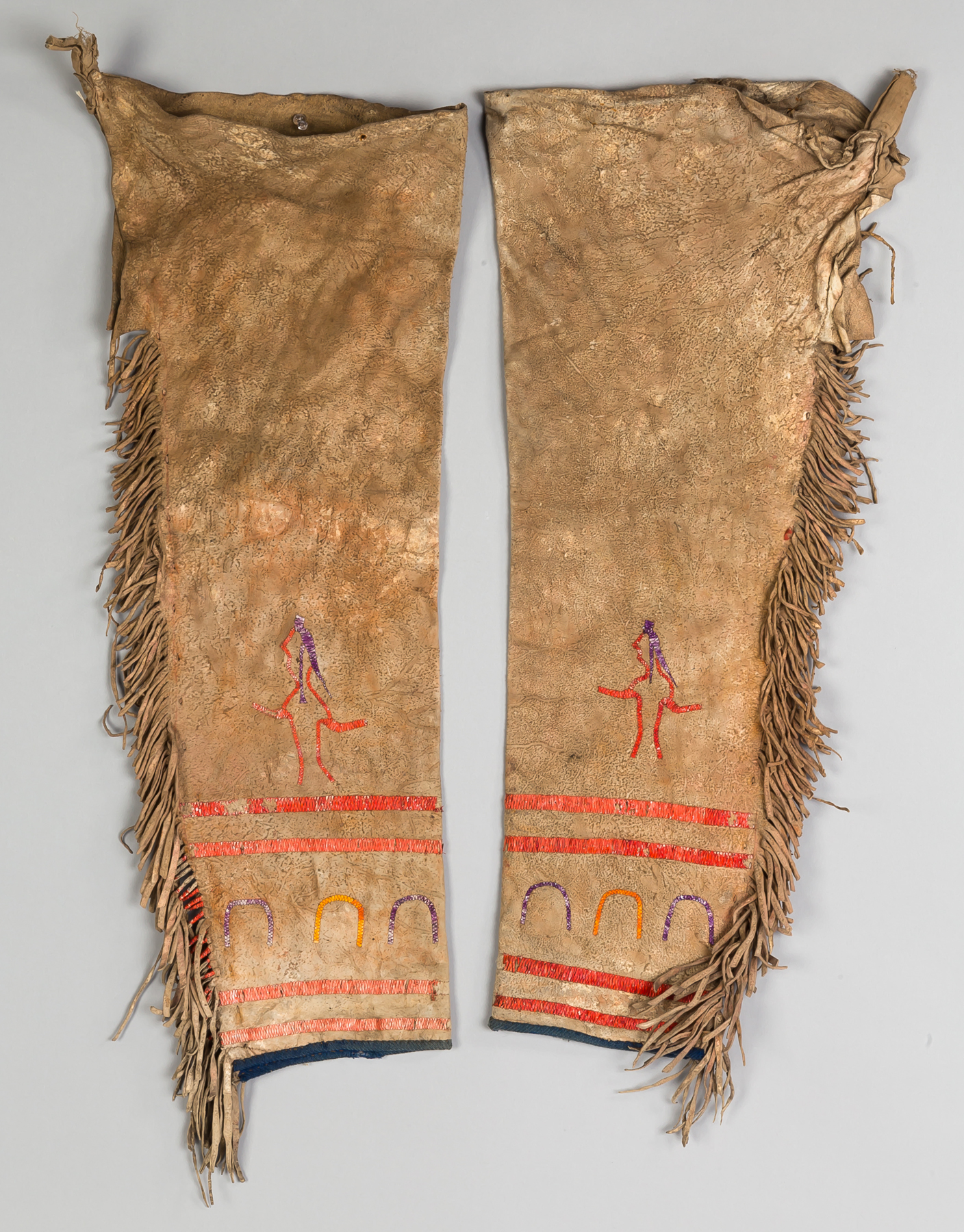 Appraisal: Native American buckskin and Porcupine Leggings Late th century