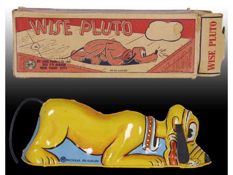 Appraisal: Marx Walt Disney Wise Pluto with Original Box Description ''