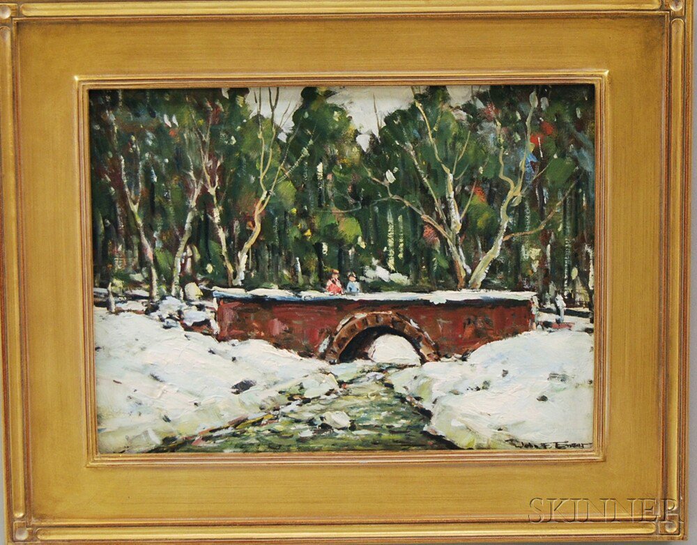 Appraisal: John F Enser American - Winter Brook New Hampshire Signed