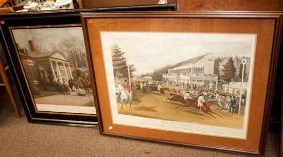 Appraisal: Two framed hunt prints Estimate - No condition report supplied