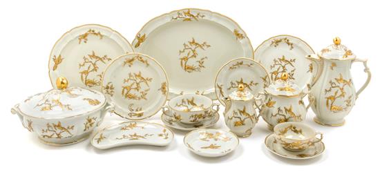 Appraisal: Sale Lot A French Porcelain Commemorative Partial Dinner and Dessert