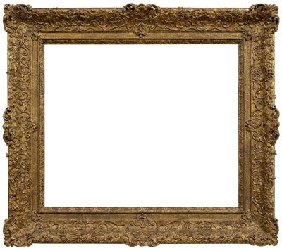 Appraisal: th century Louis XIV frame carved and gilt wood dentil