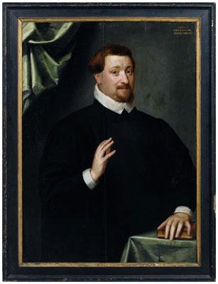 Appraisal: Painting follower of G Gortzius portrait of a gentleman with