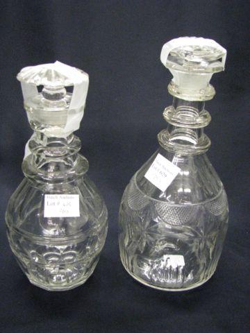 Appraisal: Cut Crystal Decanters late th century