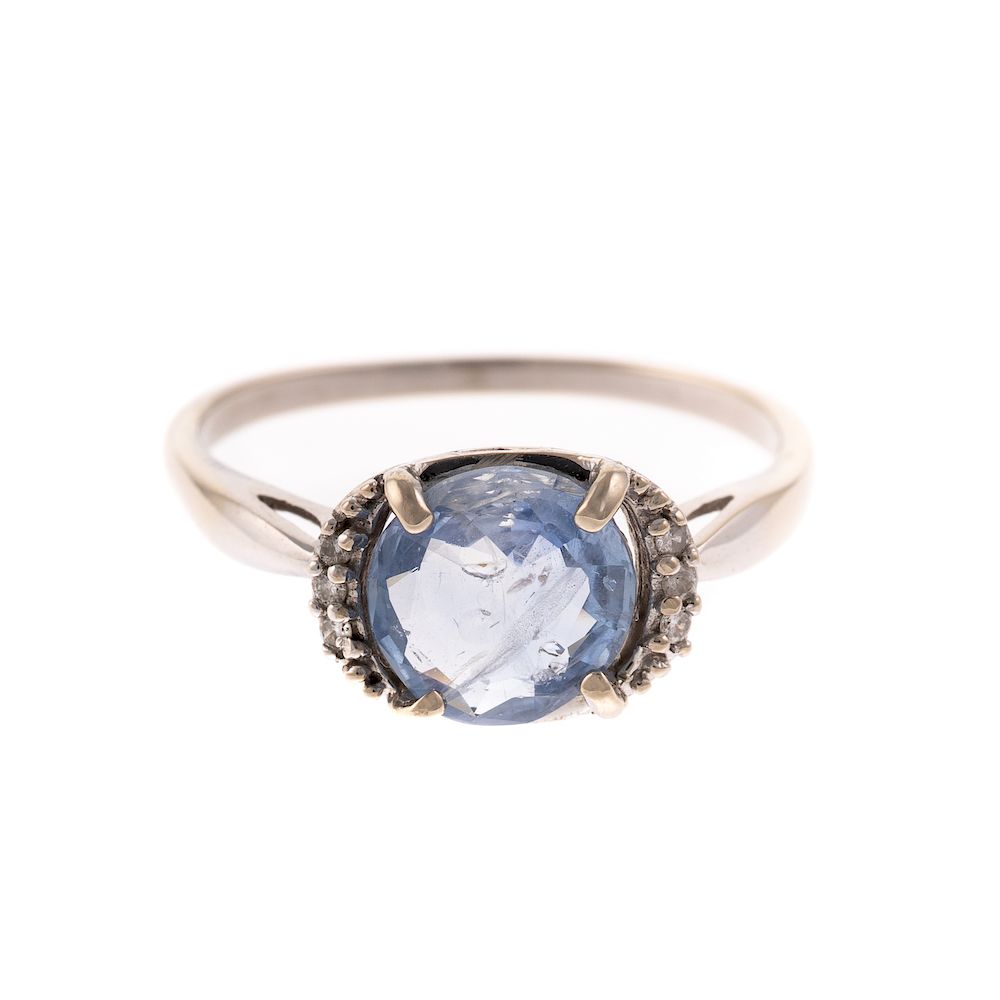 Appraisal: A Ladies Ceylon Sapphire Ring in K White Gold K