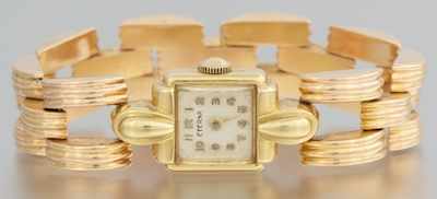 Appraisal: An k Gold Retro Watch k rose gold case and