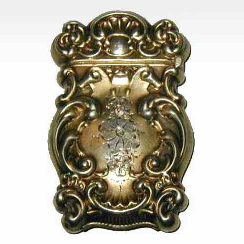 Appraisal: An American Rococo Revival Gilt Sterling Silver Match Safe late