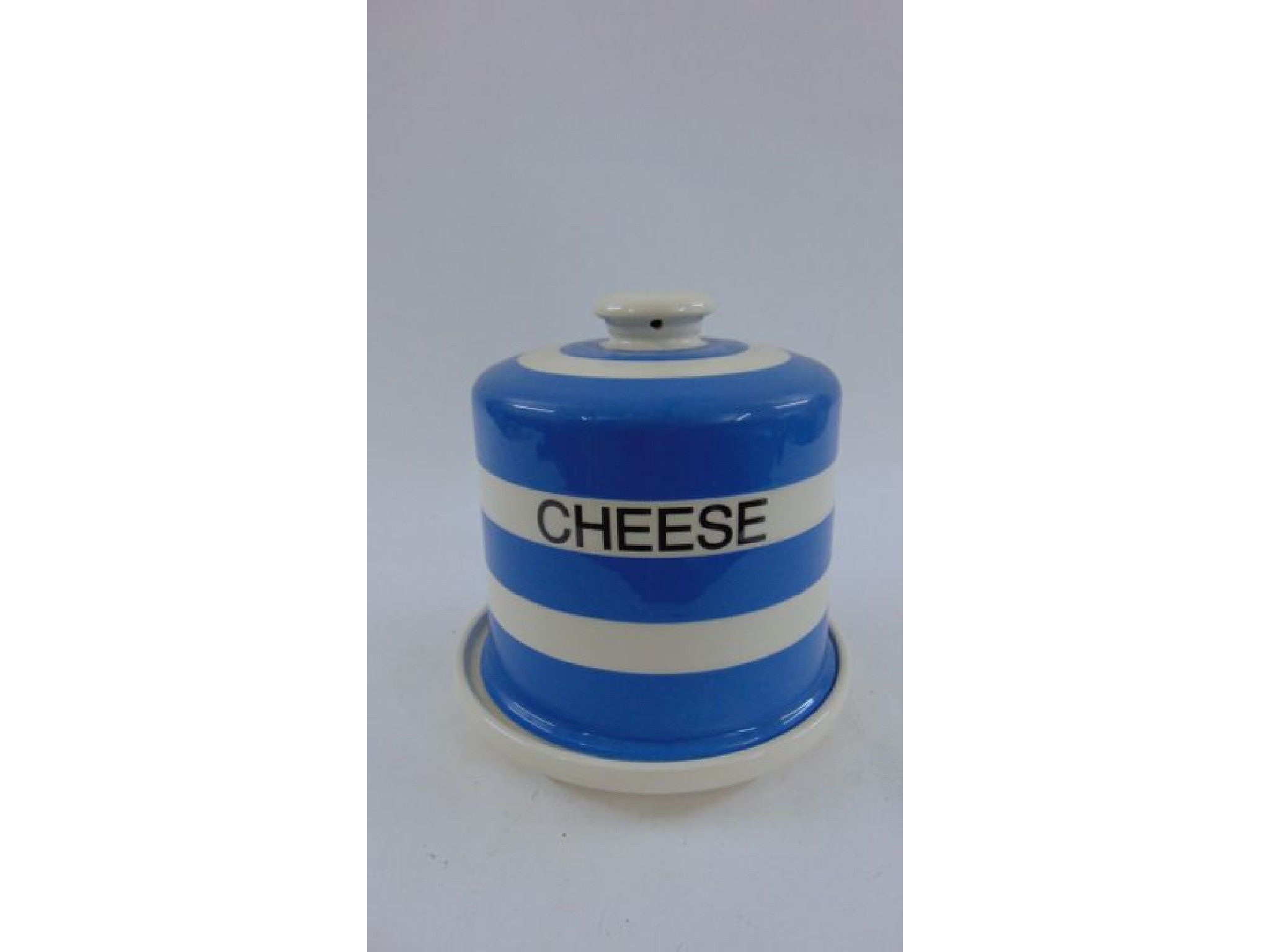 Appraisal: A T G Green style blue and white banded cheese