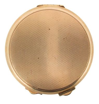 Appraisal: A circular ct gold compact cm wide