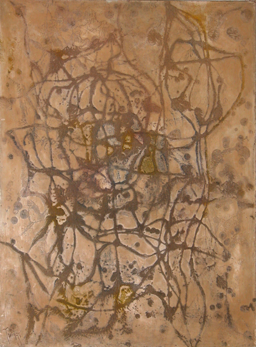 Appraisal: Siddartha's Bride Twiggs Russell Gould American - encaustic and sand