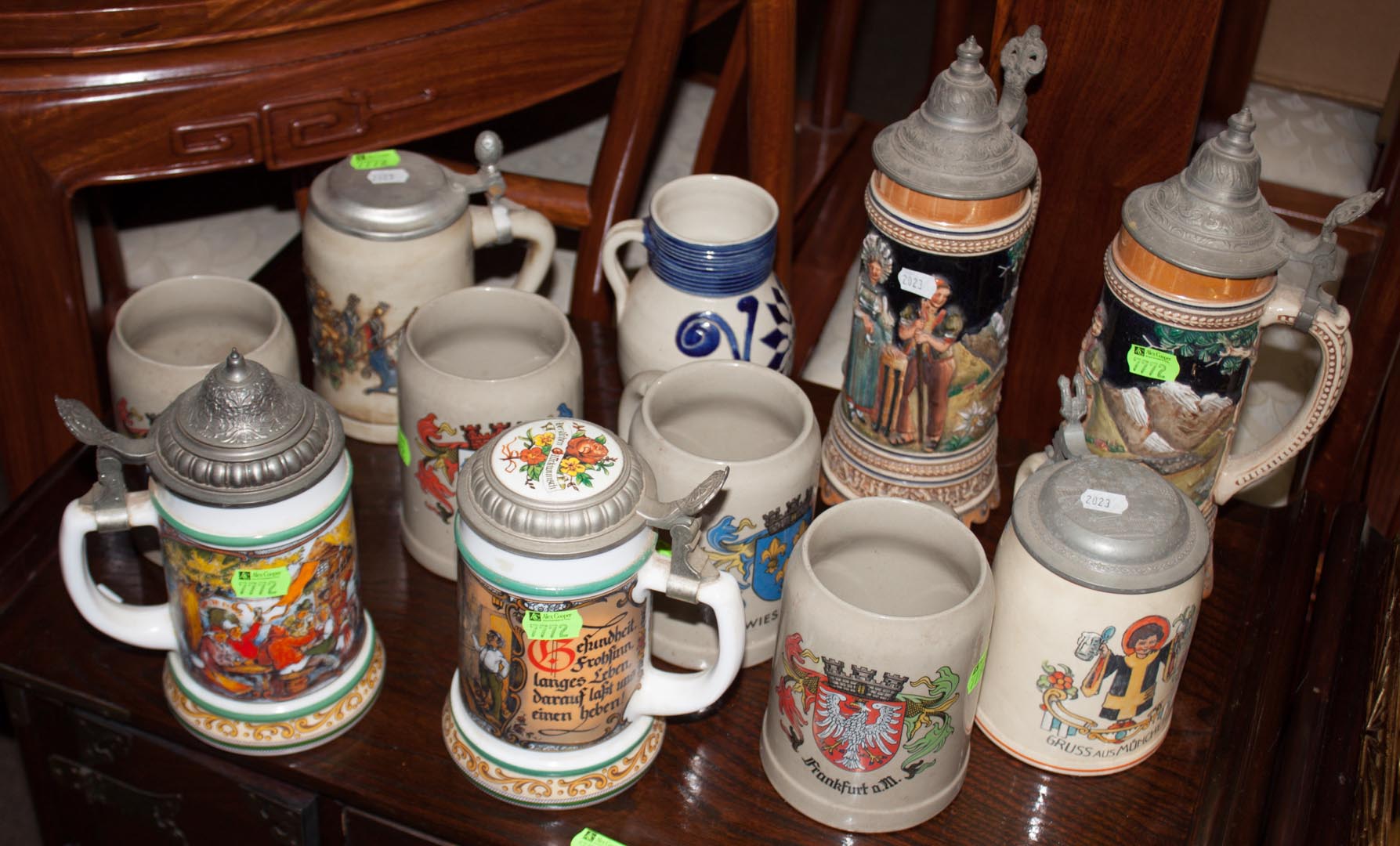 Appraisal: Assorted German beer steins