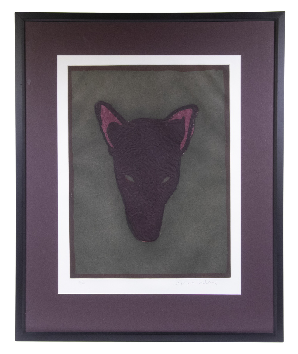 Appraisal: FRITZ SCHOLDER AZ NM MN - Mask of a Werewolf