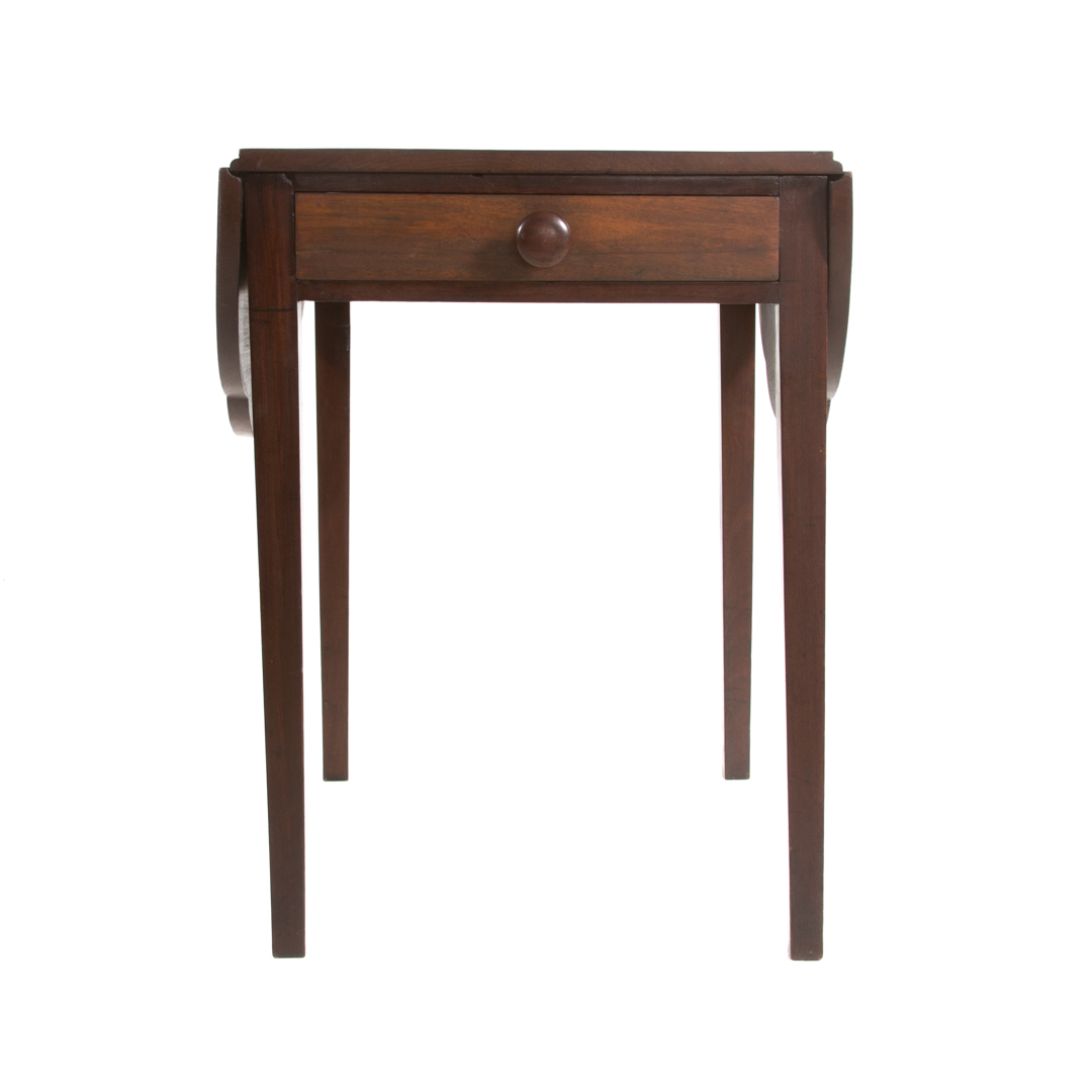 Appraisal: Federal mahogany pembroke table New York circa flat top two