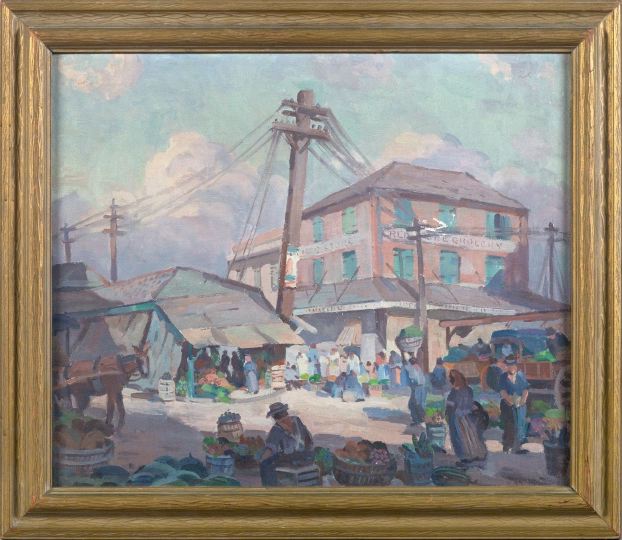 Appraisal: Clarence Millet American New Orleans - French Market - New