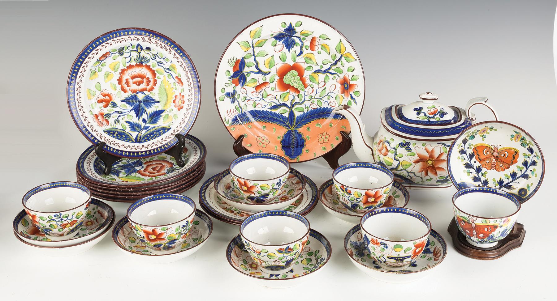 Appraisal: Gaudy Dutch Tableware th century