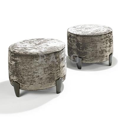 Appraisal: ELIZABETH GAROUSTE MATTIA BONETTI Pair of stools France s Mohair