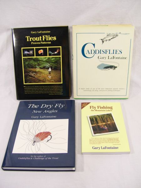 Appraisal: - Books on Flies Fishing by Gary LaFontaine Lot includes